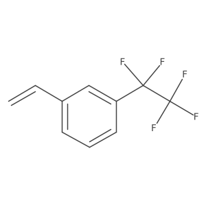 1-Ethenyl-3-(pentafluoroethyl)benzene Structure
