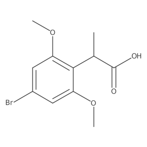2-(4-Bromo-2,6-dimethoxyphenyl)propanoic acid结构式