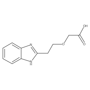 2-[2-(1H-1,3-benzodiazol-2-yl)ethoxy]acetic acid Structure