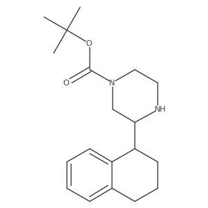 Tert-butyl 3-(1,2,3,4-tetrahydronaphthalen-1-yl)piperazine-1-carboxylate Structure