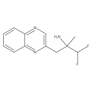 1,1-Difluoro-2-methyl-3-(quinoxalin-2-yl)propan-2-amine结构式