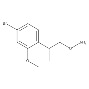 O-[2-(4-bromo-2-methoxyphenyl)propyl]hydroxylamine结构式