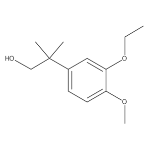 2-(3-Ethoxy-4-methoxyphenyl)-2-methylpropan-1-ol Structure