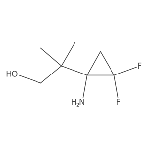 2-(1-Amino-2,2-difluorocyclopropyl)-2-methylpropan-1-ol Structure