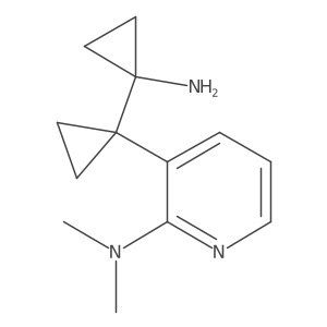 3-[1-(1-aminocyclopropyl)cyclopropyl]-N,N-dimethylpyridin-2-amine Structure