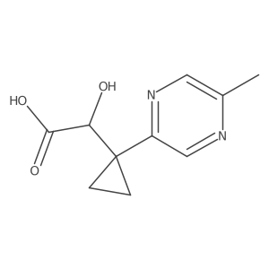 2-Hydroxy-2-[1-(5-methylpyrazin-2-yl)cyclopropyl]acetic acid Structure