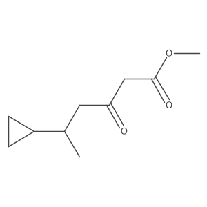 Methyl 5-cyclopropyl-3-oxohexanoate结构式