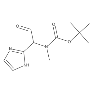 tert-butyl N-[1-(1H-imidazol-2-yl)-2-oxoethyl]-N-methylcarbamate Structure