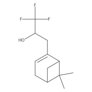 3-{6,6-Dimethylbicyclo[3.1.1]hept-2-en-2-yl}-1,1,1-trifluoropropan-2-ol结构式