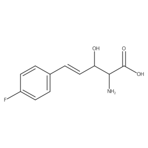 2-Amino-5-(4-fluorophenyl)-3-hydroxypent-4-enoic acid Structure