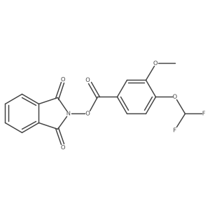 1,3-dioxo-2,3-dihydro-1H-isoindol-2-yl 4-(difluoromethoxy)-3-methoxybenzoate结构式