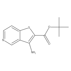 Tert-butyl 3-aminothieno[3,2-c]pyridine-2-carboxylate结构式