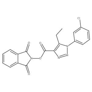 1,3-dioxo-2,3-dihydro-1H-isoindol-2-yl 1-(3-chlorophenyl)-5-ethyl-1H-1,2,3-triazole-4-carboxylate Structure