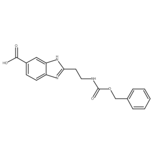 2-[2-(Phenylmethoxycarbonylamino)ethyl]-3H-benzimidazole-5-carboxylic acid Structure