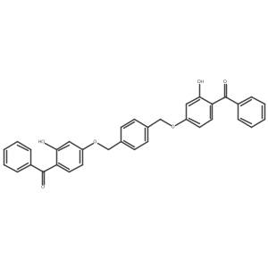 Methanone, [1,4-phenylenebis[methyleneoxy(2-hydroxy-4,1-phenylene)]]bis[phenyl-结构式