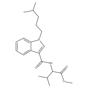 methyl(1-(4-fluoropentyl)-1H-indazole-3-carbonyl)-L-valinate结构式