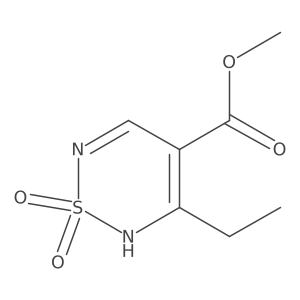 Methyl 3-ethyl-1,1-dioxo-2H-1,2,6-thiadiazine-4-carboxylate结构式