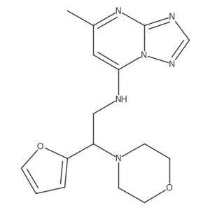 N-[2-(furan-2-yl)-2-(morpholin-4-yl)ethyl]-5-methyl-[1,2,4]triazolo[1,5-a]pyrimidin-7-amine Structure