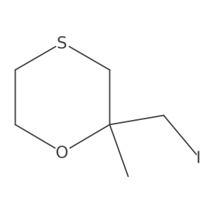 2-(iodomethyl)-2-methyl-1,4-oxathiane结构式