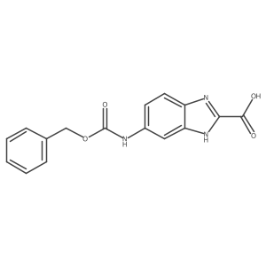 5-{[(benzyloxy)carbonyl]amino}-1H-1,3-benzodiazole-2-carboxylic acid Structure