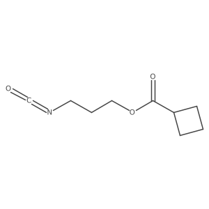 3-Isocyanatopropyl cyclobutanecarboxylate结构式