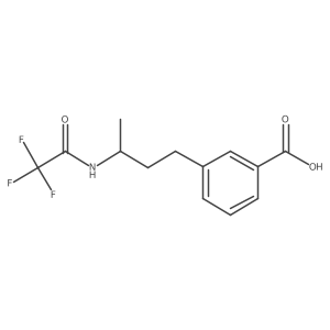 3-[(3R)-3-(2,2,2-trifluoroacetamido)butyl]benzoic acid结构式
