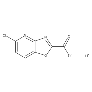 Lithium(1+) 5-chloro-[1,3]oxazolo[4,5-b]pyridine-2-carboxylate Structure