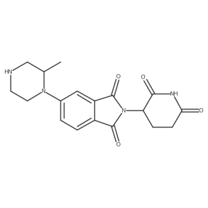 2-(2,6-dioxopiperidin-3-yl)-5-[(2R)-2-methylpiperazin-1-yl]-2,3-dihydro-1H-isoindole-1,3-dione结构式