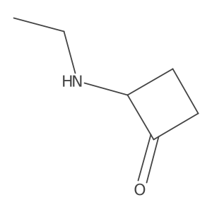 2-(Ethylamino)cyclobutan-1-one结构式