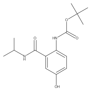 tert-butyl N-{4-hydroxy-2-[(propan-2-yl)carbamoyl]phenyl}carbamate结构式