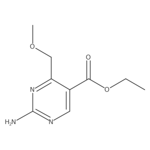 Ethyl 2-amino-4-(methoxymethyl)pyrimidine-5-carboxylate Structure