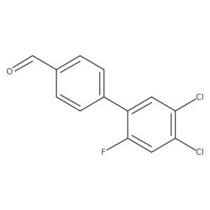 4',5'-Dichloro-2'-fluoro-[1,1'-biphenyl]-4-carbaldehyde Structure