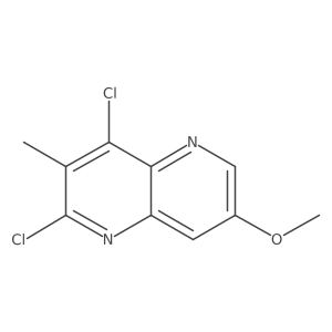 2,4-Dichloro-7-methoxy-3-methyl-1,5-naphthyridine Structure