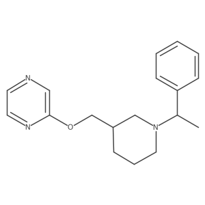 2-{[1-(1-Phenylethyl)piperidin-3-yl]methoxy}pyrazine结构式