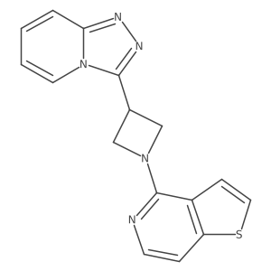 1-{Thieno[3,2-c]pyridin-4-yl}-3-{[1,2,4]triazolo[4,3-a]pyridin-3-yl}azetidine Structure