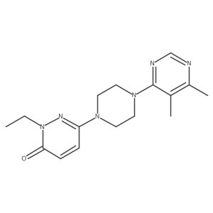 6-[4-(5,6-Dimethylpyrimidin-4-yl)piperazin-1-yl]-2-ethyl-2,3-dihydropyridazin-3-one Structure