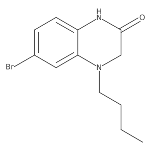 6-Bromo-4-butyl-1,3-dihydroquinoxalin-2-one Structure