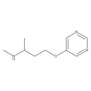 2-Butanamine,n-methyl-4-(5-pyrimidinyloxy)- Structure