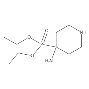 Diethyl (4-aminopiperidin-4-yl)phosphonate Structure
