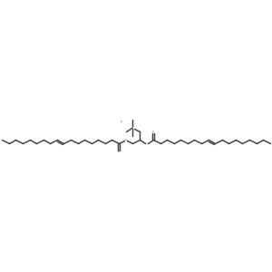 [(2S)-2,3-bis[(9E)-octadec-9-enoyloxy]propyl]trimethylazanium chloride结构式