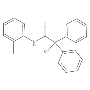 I+/--Chloro-N-(2-methylphenyl)-I+/--phenylbenzeneacetamide Structure