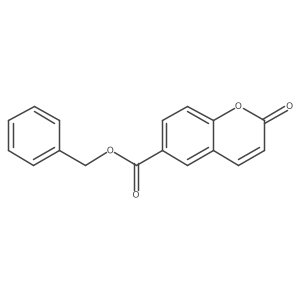 Coumarin-6-carboxylic acid benzyl ester结构式