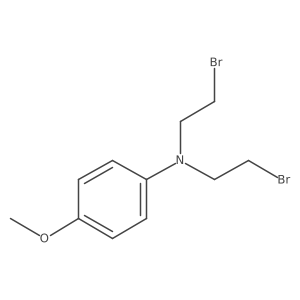 N,N-bis(2-bromoethyl)-4-methoxyaniline Structure