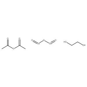 Acetyl acetate;ethane-1,2-diol;oxo(oxostibanyloxy)stibane Structure