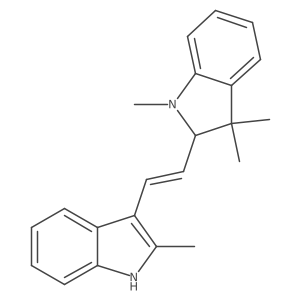 1H-Indole, 2,3-dihydro-1,3,3-trimethyl-2-[2-(2-methyl-1H-indol-3-yl)ethenyl]- Structure