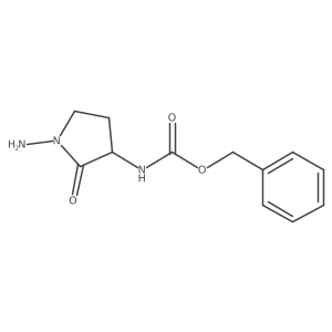 (S)-Benzyl (1-amino-2-oxopyrrolidin-3-YL)carbamate结构式