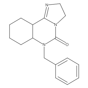 6-Benzyl-2,3,6a,7,8,9,10,10a-octahydroimidazo[1,2-c]quinazolin-5-one Structure