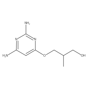 3-(2,6-Diaminopyrimidin-4-yloxy)-2-methylpropan-1-ol结构式