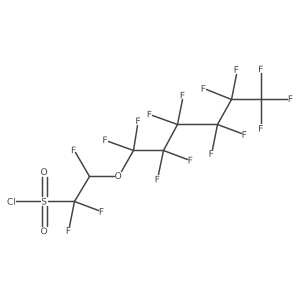 Ethanesulfonyl chloride, 1,1,2-trifluoro-2-[(tridecafluorohexyl)oxy]- Structure
