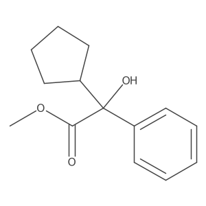 Methyl cyclopentylmandelate, (+)-结构式